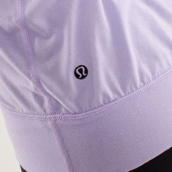 Lululemon Purple Polka Dot Cut Out Top - Picture 7 of 12